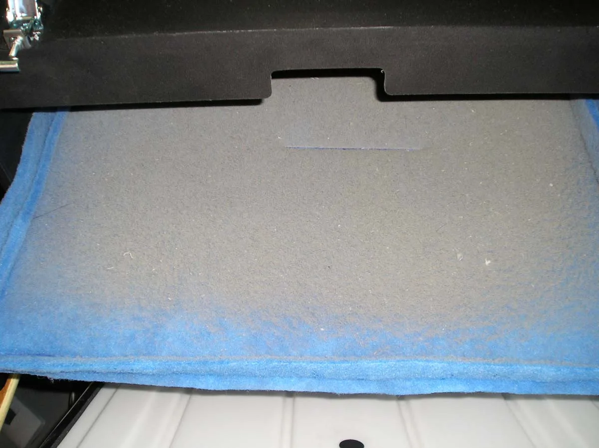 Air scrubber HEPA filter loaded with zinc whisker debris after remediation
