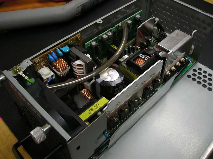Power supply unit after professional internal decontamination