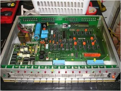 Server equipment after professional decontamination and technical restoration