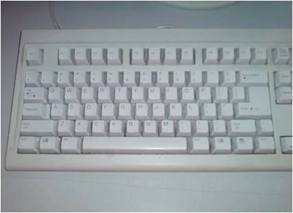 Office keyboard keys after thorough professional deep clean