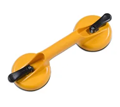 Suction cup lifter for safely moving floor tiles during subfloor access
