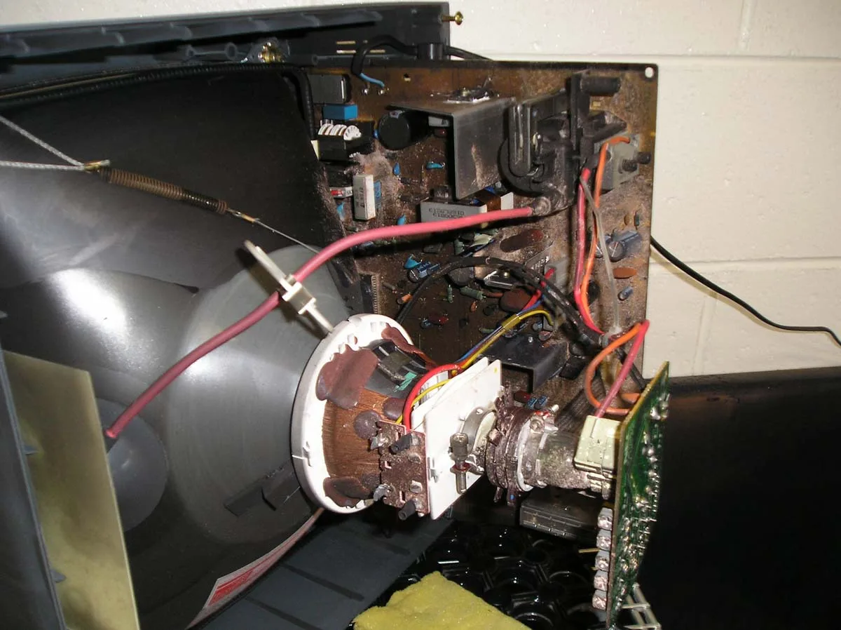 Television after specialist cleaning by Priority Data Services